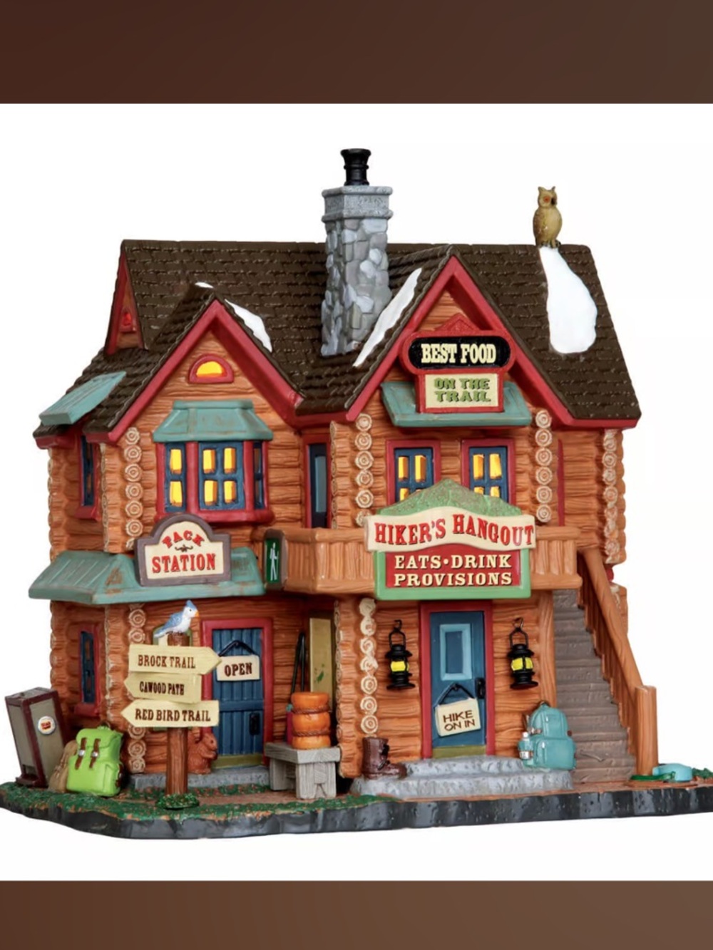 Lemax HIKER’S HANGOUT # 35530 Christmas Vail Village Rare NEW In Box Retired